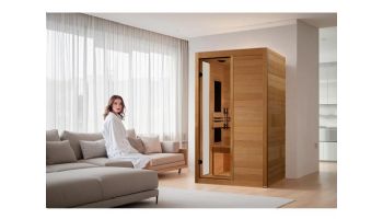 Golden Designs Dynamic Lucca 2-Person Low EMF FAR Infrared Sauna | Hemlock | DYN-6215-05