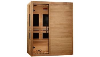 Golden Designs Dynamic Toscana 3-Person Low EMF FAR Infrared Sauna | Hemlock | DYN-6315-05