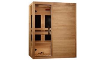 Golden Designs Dynamic Toscana 3-Person Low EMF FAR Infrared Sauna | Hemlock | DYN-6315-05