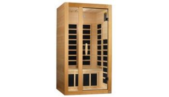 Golden Designs Dynamic Gracia 1-2 Person Ultra Low EMF FAR Infrared Sauna | Hemlock | DYN-6119-01 Elite