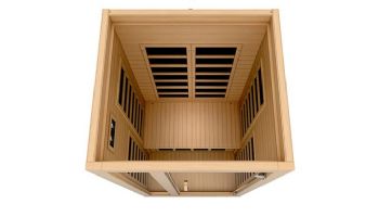 Golden Designs Dynamic Gracia 1-2 Person Ultra Low EMF FAR Infrared Sauna | Hemlock | DYN-6119-01 Elite