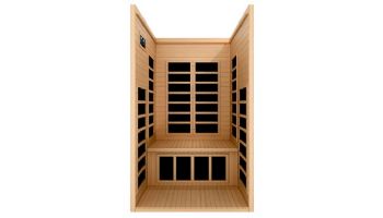 Golden Designs Dynamic Gracia 1-2 Person Ultra Low EMF FAR Infrared Sauna | Hemlock | DYN-6119-01 Elite