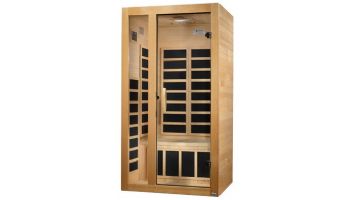 Golden Designs Dynamic Gracia 1-2 Person Ultra Low EMF FAR Infrared Sauna | Hemlock | DYN-6119-01 Elite
