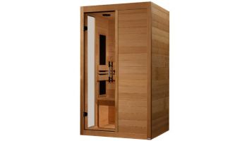 Golden Designs Dynamic Veneto 1-2 Person Ultra Low EMF FAR Infrared Sauna | Canadian Hemlock | DYN-6115-05 Elite