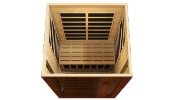 Golden Designs Dynamic Vittoria 2-Person Ultra Low EMF FAR Infrared Sauna | Hemlock | DYN-6220-01 Elite