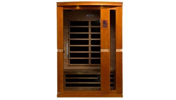 Golden Designs Dynamic Vittoria 2-Person Ultra Low EMF FAR Infrared Sauna | Hemlock | DYN-6220-01 Elite