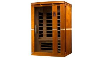 Golden Designs Dynamic Vittoria 2-Person Ultra Low EMF FAR Infrared Sauna | Hemlock | DYN-6220-01 Elite