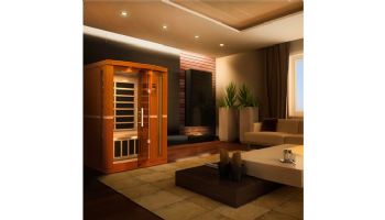 Golden Designs Dynamic Vittoria 2-Person Ultra Low EMF FAR Infrared Sauna | Hemlock | DYN-6220-01 Elite