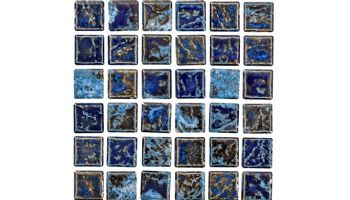 National Pool Tile Volcano 1x1 Series | Light Blue | MASSV114