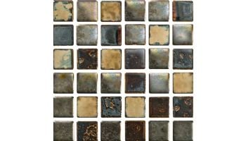 National Pool Tile BMX Mix Mosaic 1x1 Series | Blonde Mix | MASBMX100