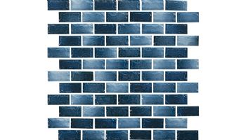 National Pool Tile Maui 1x2 Series | Blue | MAU-BLUE1X2