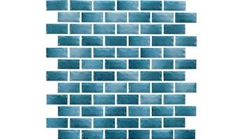 National Pool Tile Maui 1x2 Series | Teal | MAU-TEAL1X2