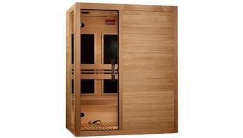 Golden Designs Dynamic Toscana 3-Person Ultra Low EMF FAR Infrared Sauna | Hemlock | DYN-6315-05 Elite