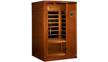 Golden Designs Dynamic Venice 2-Person Ultra Low EMF FAR Infrared Sauna | Hemlock | DYN-6210-04 Elite