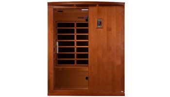 Golden Designs Dynamic Madrid 3-Person Ultra Low EMF FAR Infrared Sauna | Hemlock | DYN-6310-04 Elite