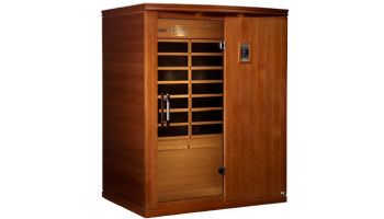 Golden Designs Dynamic Madrid 3-Person Ultra Low EMF FAR Infrared Sauna | Hemlock | DYN-6310-04 Elite