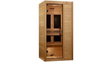 Golden Designs Maxxus S-Line Yoga 1 Person Low EMF FAR Infrared Sauna | Hemlock | MX-S106-01