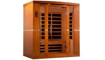 Golden Designs Dynamic Bergamo 4-Person Ultra Low EMF FAR Infrared Sauna | Hemlock | DYN-6440-01 Elite