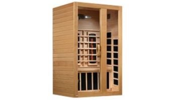 Golden Designs Dynamic Serena 2-Person Full Spectrum Near Zero EMF FAR Infrared Sauna | Hemlock  | DYN-6229-03 FS