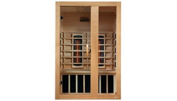 Golden Designs Dynamic Serena 2-Person Full Spectrum Near Zero EMF FAR Infrared Sauna | Hemlock  | DYN-6229-03 FS