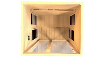 Golden Designs Dynamic Serena 2-Person Full Spectrum Near Zero EMF FAR Infrared Sauna | Hemlock  | DYN-6229-03 FS