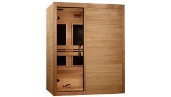 Golden Designs Maxxus S-Line Yoga 3-Person Low EMF FAR Infrared Sauna | Hemlock | MX-S306-01