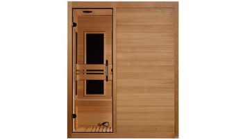 Golden Designs Maxxus S-Line Yoga 3-Person Low EMF FAR Infrared Sauna | Hemlock | MX-S306-01
