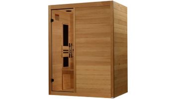 Golden Designs Maxxus S-Line Yoga 3-Person Low EMF FAR Infrared Sauna | Hemlock | MX-S306-01