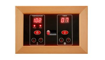 Golden Designs Maxxus Bellevue 3-Person Near Zero EMF FAR Infrared Carbon Sauna | Hemlock | MX-J306-01-ZF