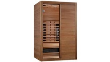 Golden Designs Maxxus S-Line Yoga 2-Person Full Spectrum Near Zero EMF Infrared Sauna | Pacific Cedar | MX-S206-01-FS-PC
