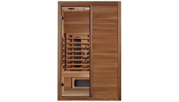 Golden Designs Maxxus S-Line Yoga 2-Person Full Spectrum Near Zero EMF Infrared Sauna | Pacific Cedar | MX-S206-01-FS-PC