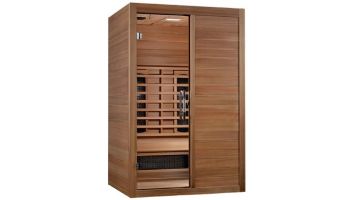 Golden Designs Maxxus S-Line Yoga 2-Person Full Spectrum Near Zero EMF Infrared Sauna | Pacific Cedar | MX-S206-01-FS-PC