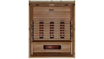 Golden Designs Maxxus S-Line Yoga 3-Person Full Spectrum Near Zero EMF Infrared Sauna | Pacific Cedar | MX-S306-01-FS-PC