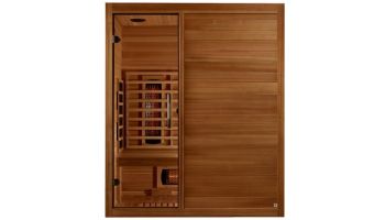 Golden Designs Maxxus S-Line Yoga 3-Person Full Spectrum Near Zero EMF Infrared Sauna | Pacific Cedar | MX-S306-01-FS-PC