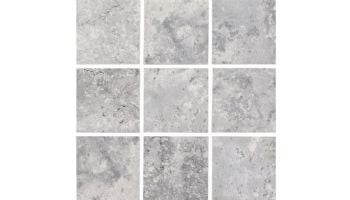 National Pool Tile Tivoli Stone 2x2 Series | Silver | TVL-SILVER2X2