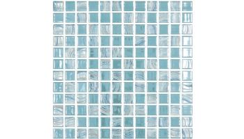 National Pool Tile Glacier Bay 1x1 Glass Tile | Sky Blue Blend | GLC-SKY