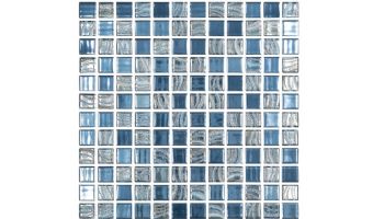 National Pool Tile Glacier Bay 1x1 Glass Tile | Ocean Blend | GLC-OCEAN