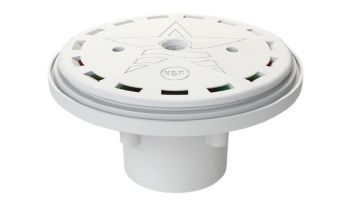 AquaStar Flow Sync 360 Degree Adjustable Floor Return Fitting with Water Stop | White | FST101