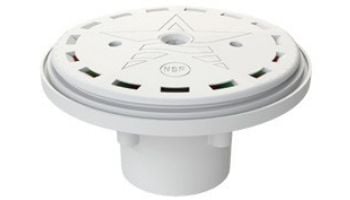 AquaStar Flow Sync 360 Degree Adjustable Floor Return Fitting with Water Stop | White | FST101