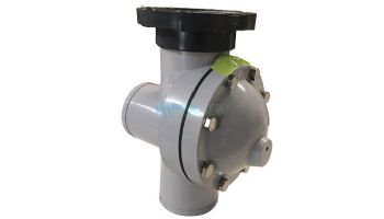 Pentair Paragon Stark 3-Way Backwash Valve with Flanges | 8" | Gray | KDI-V3-08
