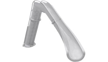 Global Pool Products Bad Axe X7 Swimming Pool Slide | Right Turn | Silver Quartz | GPPS-BAX7-SQ-R