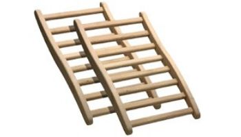 Golden Designs Sauna Ergonomic Backrest | Hemlock | Set of 2 | S-Shape-Hemlock