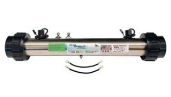 HydroQuip 15" Universal 4.0kW Dual Sensor Flow Thru Heater Assembly | 26-0071-DS-5S-K
