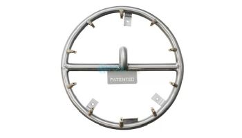 The Outdoor Plus 8" Stainless Steel Round Bullet Burner | Machine Brass Bullet Jets | OPT-BRDSS8