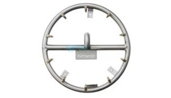 The Outdoor Plus 8" Stainless Steel Round Bullet Burner | Machine Brass Bullet Jets | OPT-BRDSS8