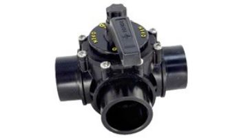 Praher Plastics 1.5" Gray PVC Diverter Valve with Black Lid | DV3-1500G