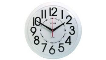 Taylor USA Big & Bold Round Dial Clock | 13.25" | 6760
