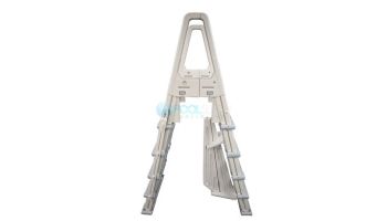 Confer Plastics 7000X Eliminator Heavy Duty Adjustable A-Frame Ladder for Above Ground Pools | Warm Gray | 7000X