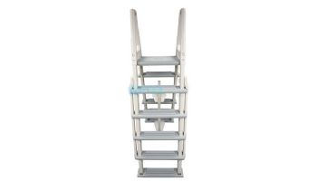 Confer Plastics 7000X Eliminator Heavy Duty Adjustable A-Frame Ladder for Above Ground Pools | Warm Gray | 7000X