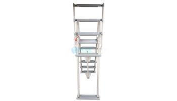 Confer Plastics 7000X Eliminator Heavy Duty Adjustable A-Frame Ladder for Above Ground Pools | Warm Gray | 7000X